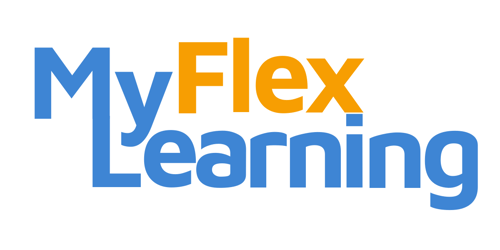 MyFlexLogoBlueOrangeOnWhite