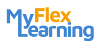 MyFlexLogoBlueWithOrangeTransparent