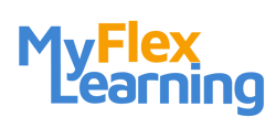 MyFlexLogoBlueWithOrangeTransparent